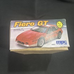 1986 MPC/Ertl 6401 Pontiac Fiero GT Full Set In Box Open Uncounted Unbuilt VTG