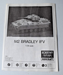 1987 Academy 1:35 U.S. Army M2 Bradley IFV Infantry Model #1335 Parts & Pieces