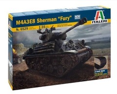 Italeri 6529 1/35 Scale Military Model Kit WWII U.S Tank M4A3E8 Sherman ”Fury”