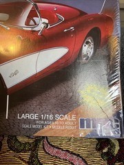 Amt 57 Corvette Trophy Series 1/16 Scale with Working Headlights. New. Sealed