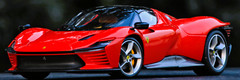 1 18 Ferrari Race Car Racing Racer 24 LeMans Custom Built Metal Body ModelV12
