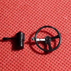 Steering Wheel & Column Ferrari 512BB 1:24 Scale Model Car Part MPC