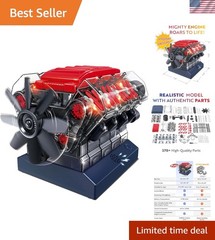Battery-Powered Mini V8 Engine Kit – Engaging STEM Experience for All Ages