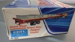 Vtg 1974 Ertl 1/25 Great Dane Extendable Truck Flatbed Trailer Model Kit in Box