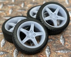 Resin 21/20 Inch “1995 Mustang Cobra R” Model car Wheels/Tires 1/24 scale