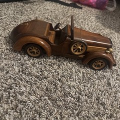 Classic Vintage Handcrafted Wooden Model Car 1933 Packard Twelve Luxury Vehicle