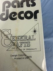 New Sealed 1973 General Crafts Parts Decor #2805 Early Roadster Model
