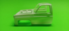 77 Chevy Street Pickup Truck 1/25 Hood Cab Glass Step Side Bed Chrome Open Grill