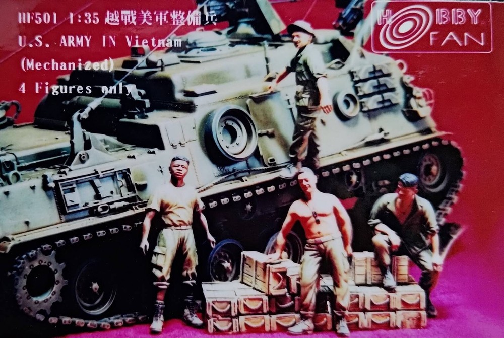 Hobby Fan 1/35 HF-501 US Army (Mechanized) (Vietnam War) – 4 Figures