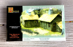 PEGASUS 1/72 Scale WW I or WW II Russian / Soviet Farm Houses Model Kit 7702 F/S