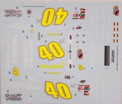 DECAL – #40 BLUE RIDGE DESIGN WHELEN 2022 ASPHALT MODIFIED FRANK FLEMING – 1/25