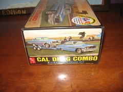 AMT 1223 Cal Drag Combo Racing Team 64 Galaxie,65 Falcon AWB With Trailer FS
