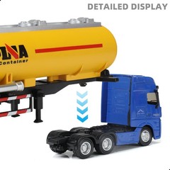 Tanker Semi Truck Toy, Large 1/50 for MAX Diecast Model Oil Tank Metal