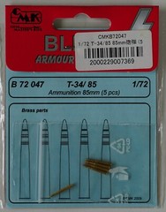 CMK B 72 047 1/72 Soviet T-34/85 85mm ammunition (x5)