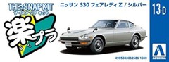 Aoshima 1/32 The Snap Kit Series Nissan S30 Fairlady Z Silver Plastic Model 13-D