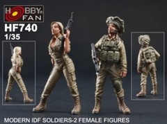 Hobby Fan 1/35 HF-740 Modern IDF Soldiers – 2 Female Figures