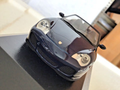 1/43 MINICHAMPS PORSCHE 911 Carrera 4S, cabrio ,d.blue, mint,++ !