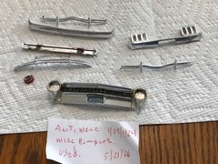 AMT OTHERS 1/25 1/24 VINTAGE MISC LOT OF BUMPERS CIRCA 1960’S ERA
