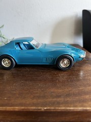AMT ERTL 1970 Chevrolet Corvette LT-1 Mulsanne Blue Promo GM 6878 Vtg Reissue