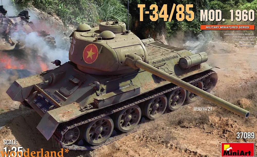 MINIART 37089 1/35 Scale T-34/85 MOD. 1960 Model Kit