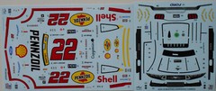 NASCAR DECAL #22 PENNZOIL SHELL 2024 FORD MUSTANG CHAMPION JOEY LOGANO 1/24