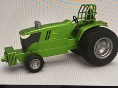 1/25 Resin Printed Curbside (NO MOTOR). Pulling Tractor Model Kit.