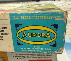 Aurora ’22 Ford Double Deuce T Stock & Street Rod *EMPTY BOX* for model kit vtg