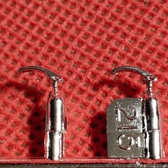 4 Side Door Handles 1948 Ford Woody 1:25 scale model car part Revell