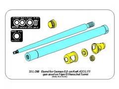 Aber 1/35 German 8,8cm Kw.K 43 (L/71) Barrel Tiger II Henschel 35 L-260