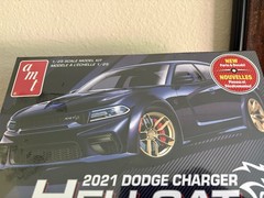 SKILL 2 MODEL KIT 2021 DODGE CHARGER HELLCAT REDEYE 1/25 SCALE BY AMT RARE HTF
