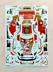 Miniature 1:24 Mercedes AMG GT3 Good Smile Type-Moon “Fate” 19 Test Decals CS020