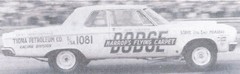HARROP’S FLYING CARPET Dodge 1964-66 Drag 1/25th – 1/24th Scale Decals