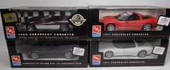 (4) AMT Ertl 1/25 Corvette Dealer Promo 1995 1997 Sting Ray III Pace Car B21
