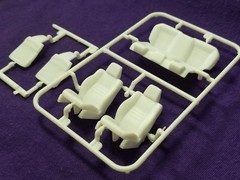 2021 Dodge Charger HELLCAT FRONT & REAR SEATS for 1:25 AMT Model Kit