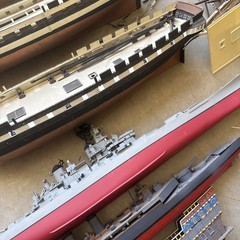 Large Group Lot Vintage Model Models Ship Ships Boat Boats Junk Yard Junkyard