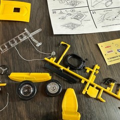 Revell ’71 Plymouth GTX Model Kit PARTIALLY BUILT & PAINTED