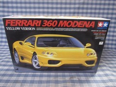 Tamiya Ferrari 360 Modena Yellow 1:24 24242-2600 (Please Read) FREE SHIPPING.