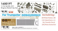 Pontos Model 16001FT 1/16 Sd.Kfz 251 D Detail Up Set (Vol.1) For TRUMPETER 00942