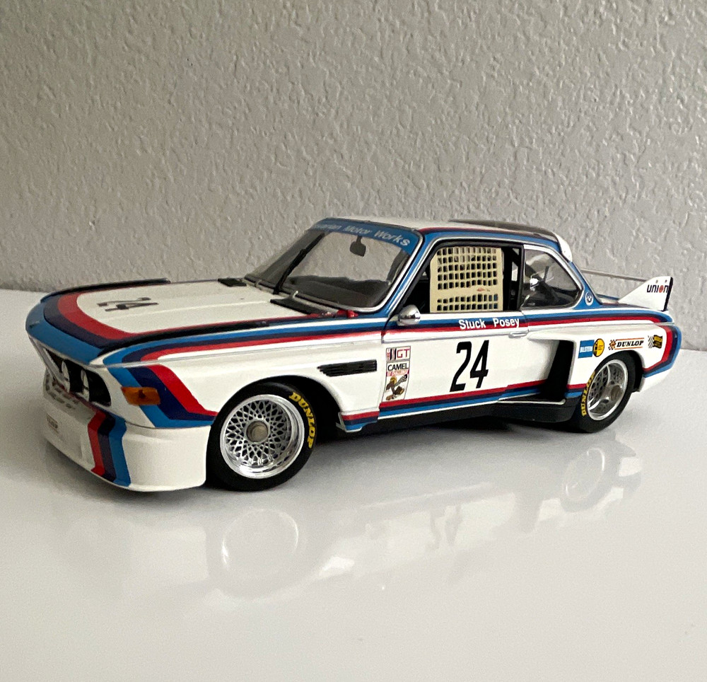 Minichamp 1/18 BMW #24 Diecast Race Car “Stuck-Posey” Union Livery /very rare