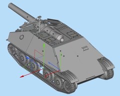 3D printing 1/72/35 Jagdpanzer 38(D) Hetzer‌‌/280mm mortar /38K light tank model