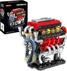 STEM V8 Engine Model Kit with USB Motor – Perfect for Ages 8+ & Collectors