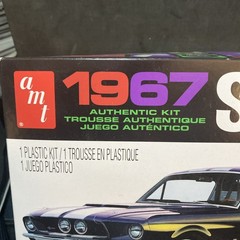 Black AMT 1967 Ford Shelby GT350 1/25 Plastic Model Kit 834M/12 open box B1