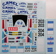 Decalpool 1/24 Scale Camel Peugeot 405T 16GR P-D ’90 Decalsheet DP330 for Tamiya