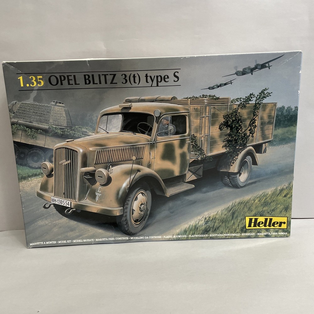 Heller OPEL BLITZ 3(t) Type S 1/35 Scale Model Military Truck Kit 81128 Vintage