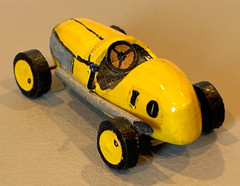 Vintage Custom Built Wood Midget Racer Model Indy 500 Marx Slush Race Stock Car