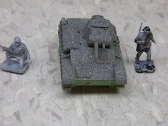 MIR / Roco Minitank Compatible WWII Russian T-70 & Airfix Soldiers Lot#7433B©