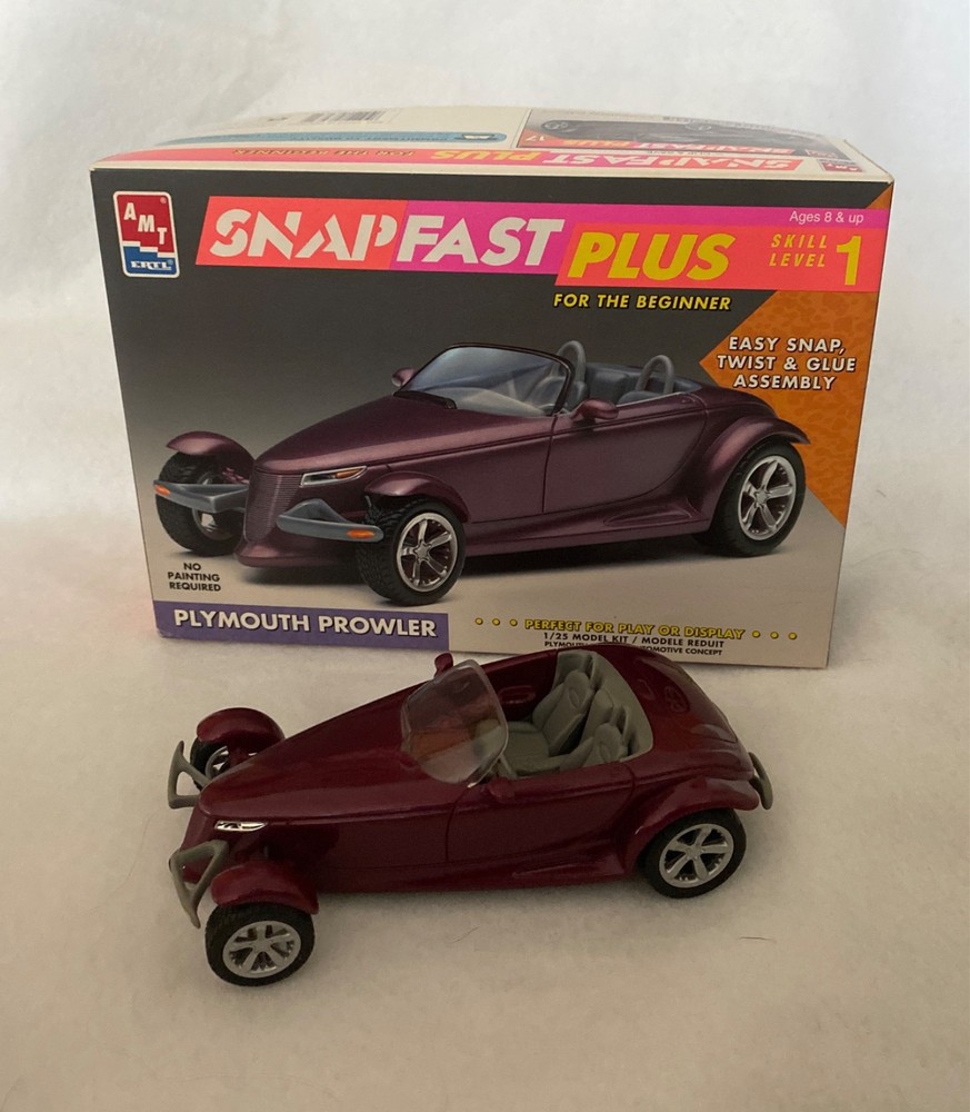BUILT AMT Ertl Plymouth Prowler SnapFast Plus Vintage Model Kit