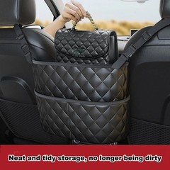 Car Seat Storage Hanging Bag Between Seat Storage Net double pocket