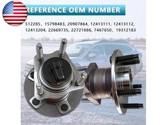 Pair 512285 Rear Wheel Bearing Hub Assembly Compatible with 2004-2012 Chevy