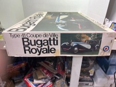 1/16 ENTEX #8451 TYPE 41 BUGATTI ROYAL COUPE DE VILLE UNBUILT MODEL KIT